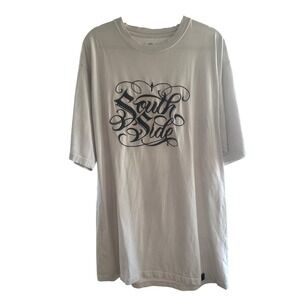 Joker Brand South Side Graphic T-Shirt Grey Mens XL Puff Print Streetwear Tee